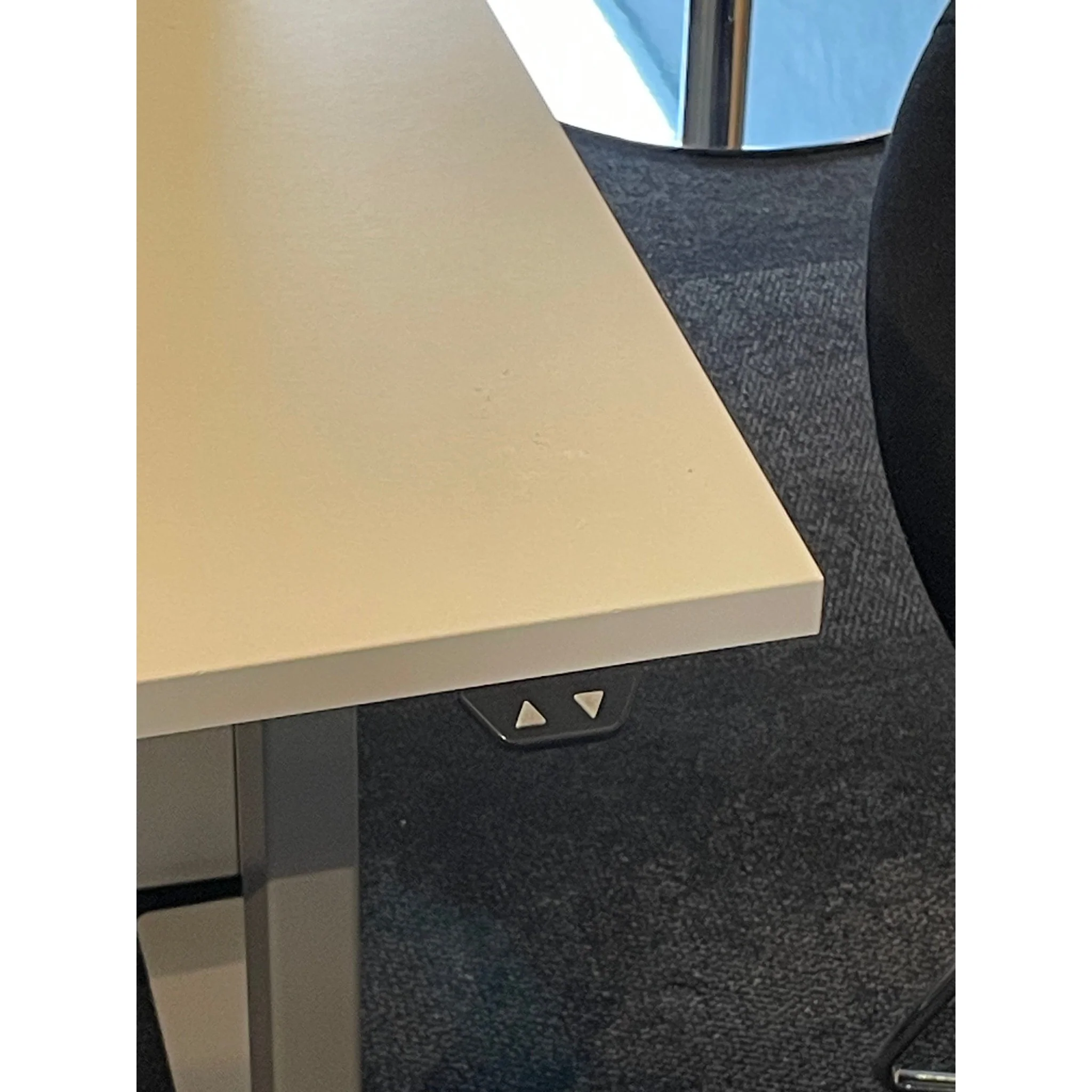 Pult elektrisk hev/senk skrivebord, hvit, 160x80 cm - Image 3
