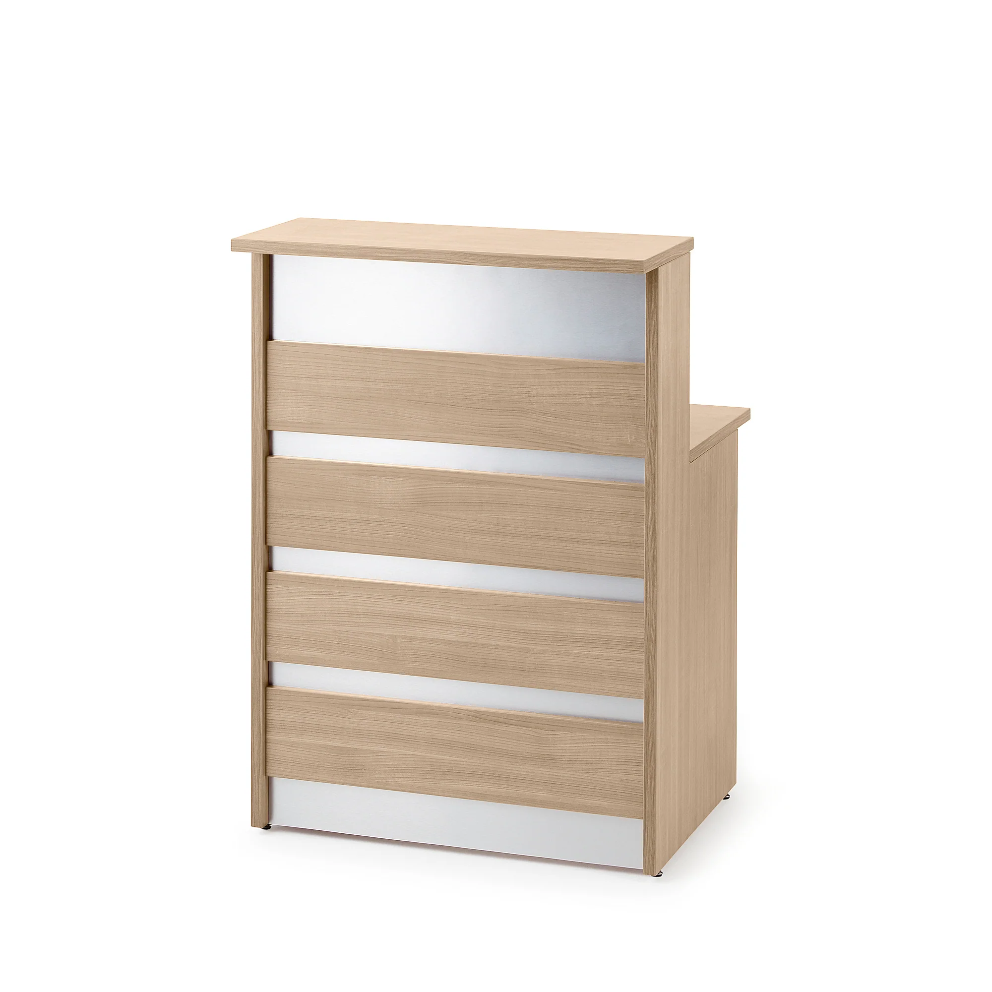 Resepsjonsdisk INVITE fra AJ Produkter, eik, 800x800x1150 mm