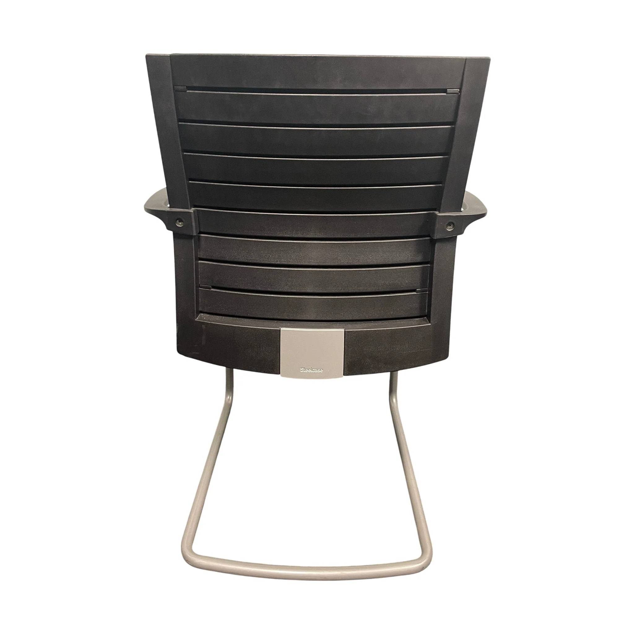Sarb konferansestol fra Steelcase, svart stoff, med armlener - Image 3
