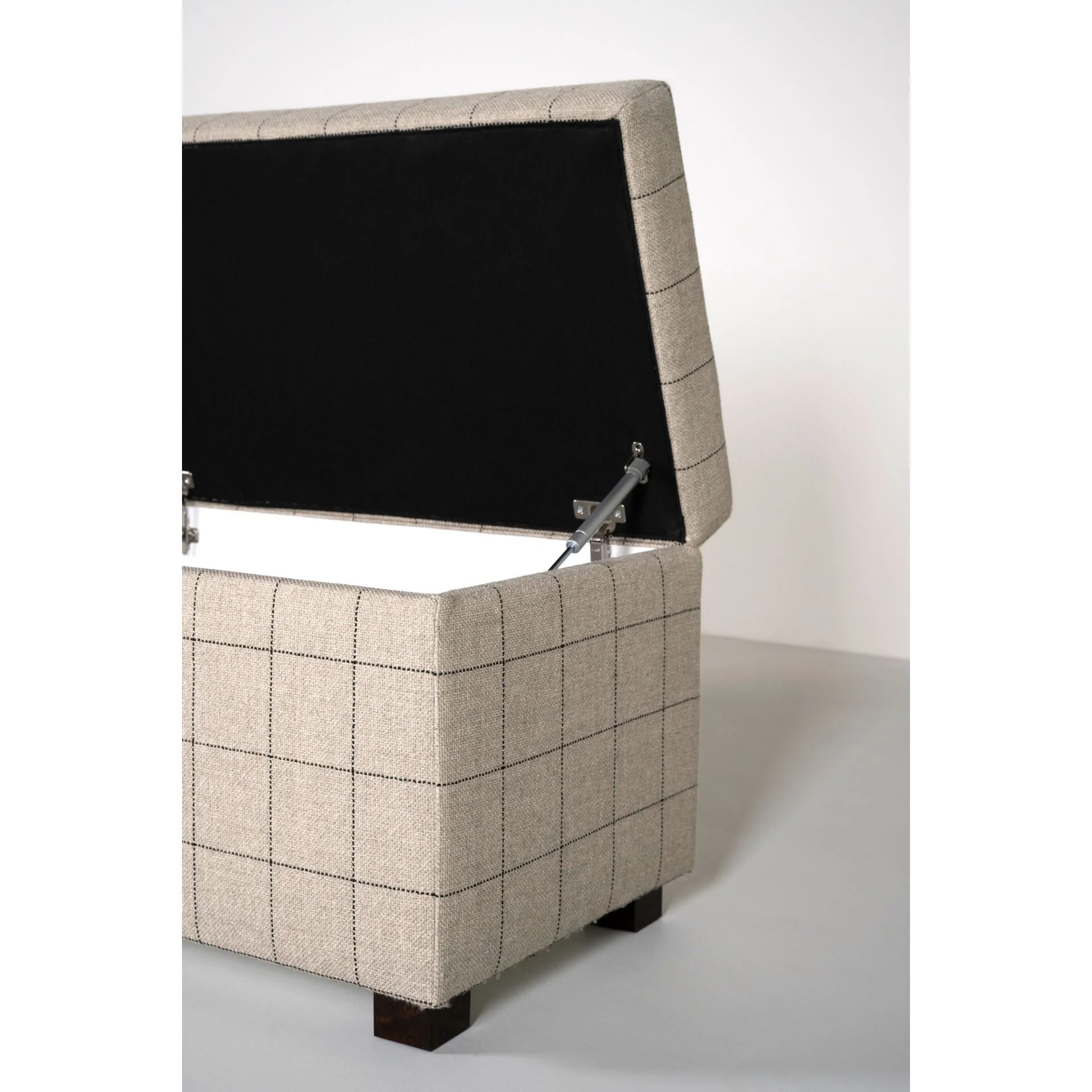 Sengebenk, beige, multifunksjonell, 145x46x47 cm - Image 4