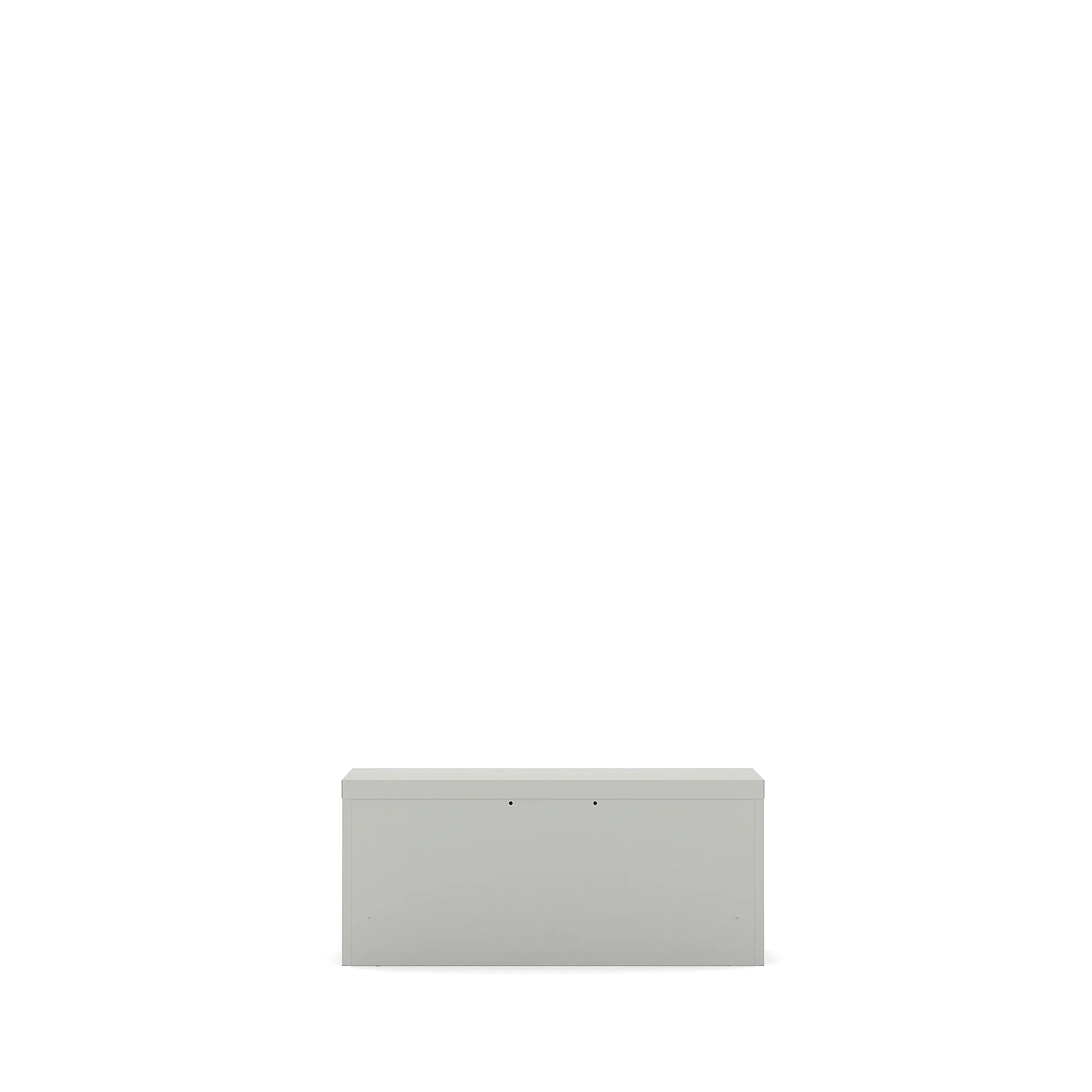 Sjalusiskap STUDIO, H440 B1000 D420 mm, grå med svarte dører - Image 4