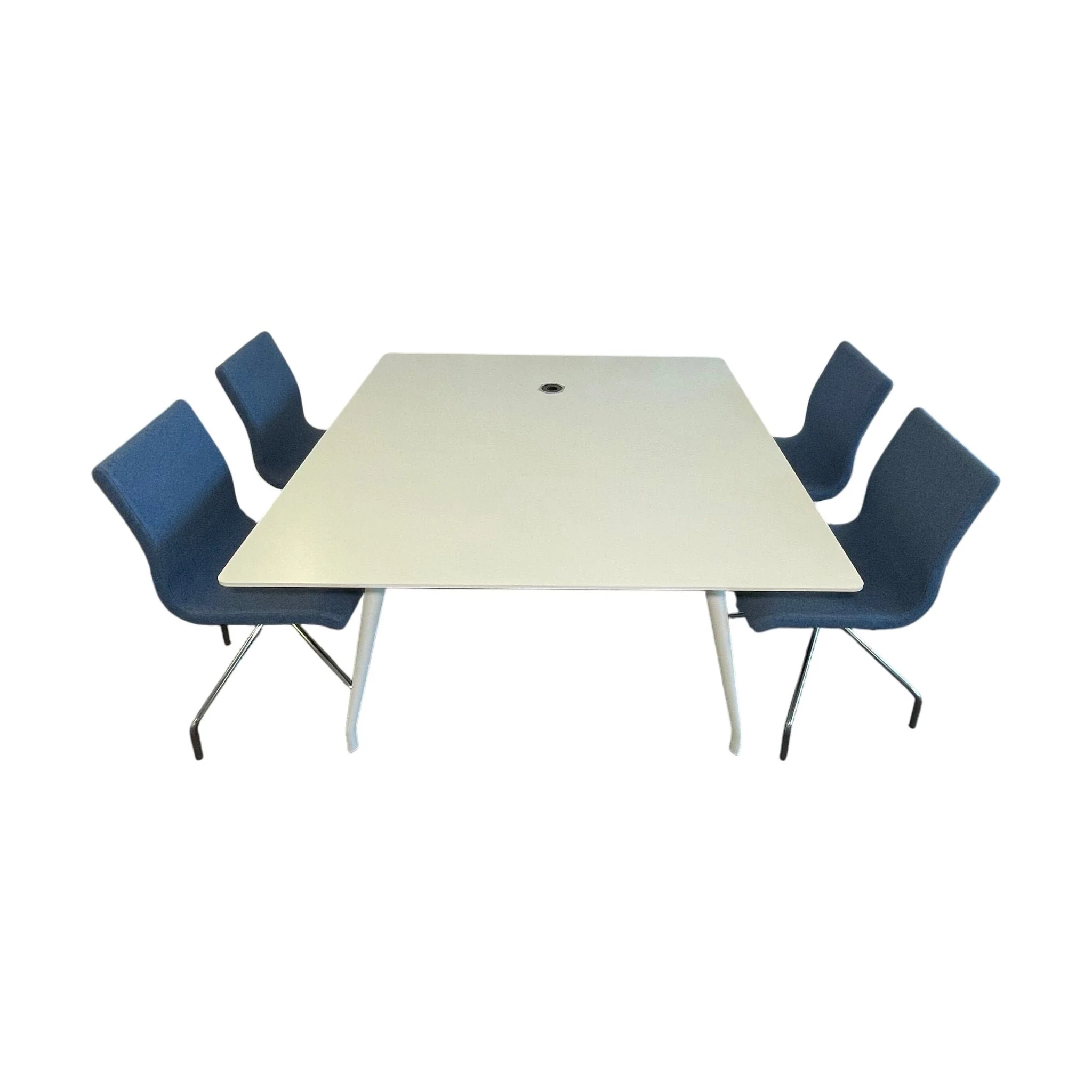 Skandiform Colt møtebord, hvit laminat, 140x140 cm - Image 2