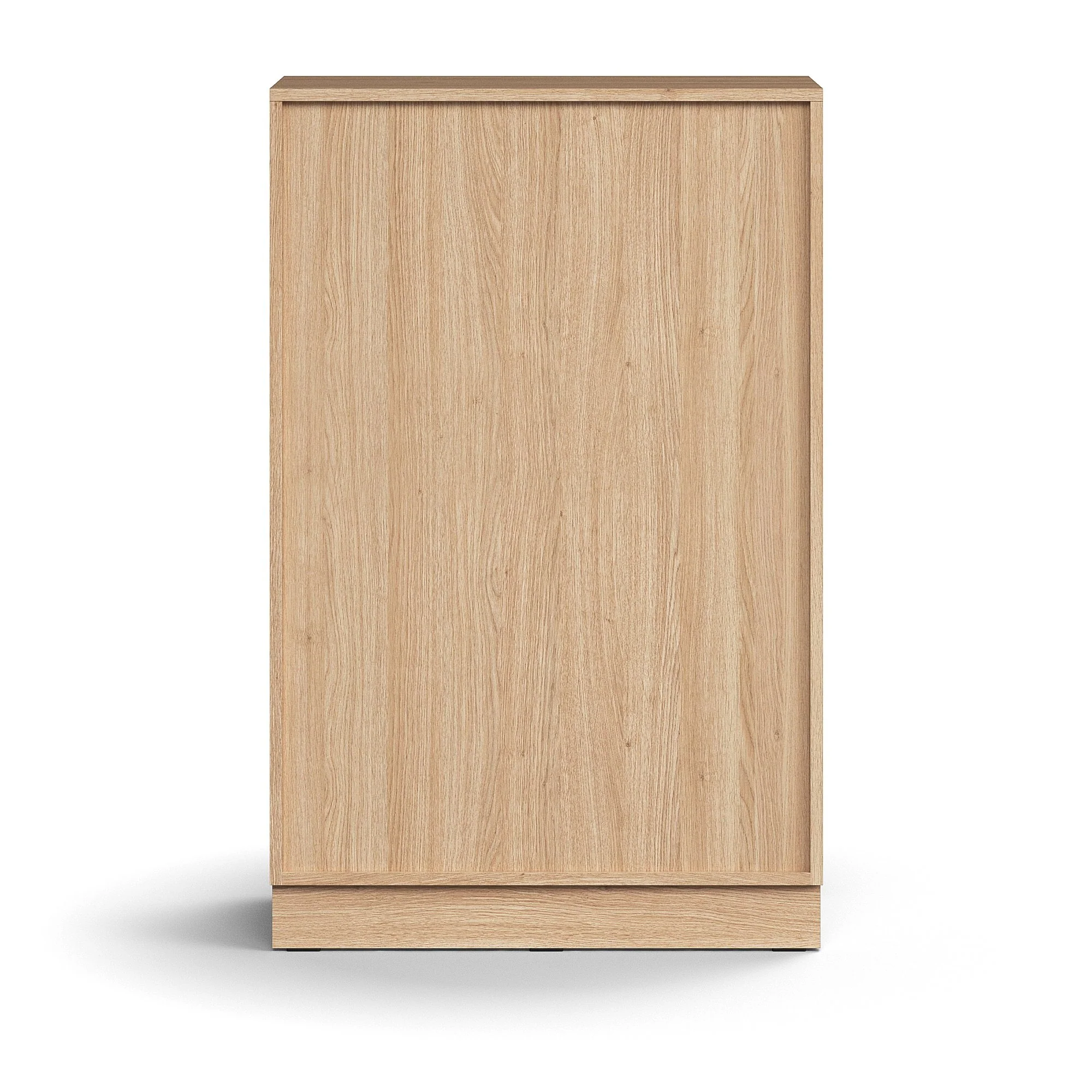 Skap QBUS, 2 hyller, sokkel, håndtak, H1252 B800 D420 mm, eik - Image 3