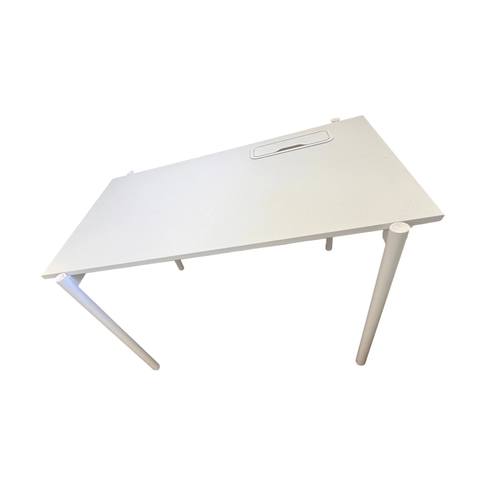Skrivebord 120x75 cm, hvit laminat - Image 4
