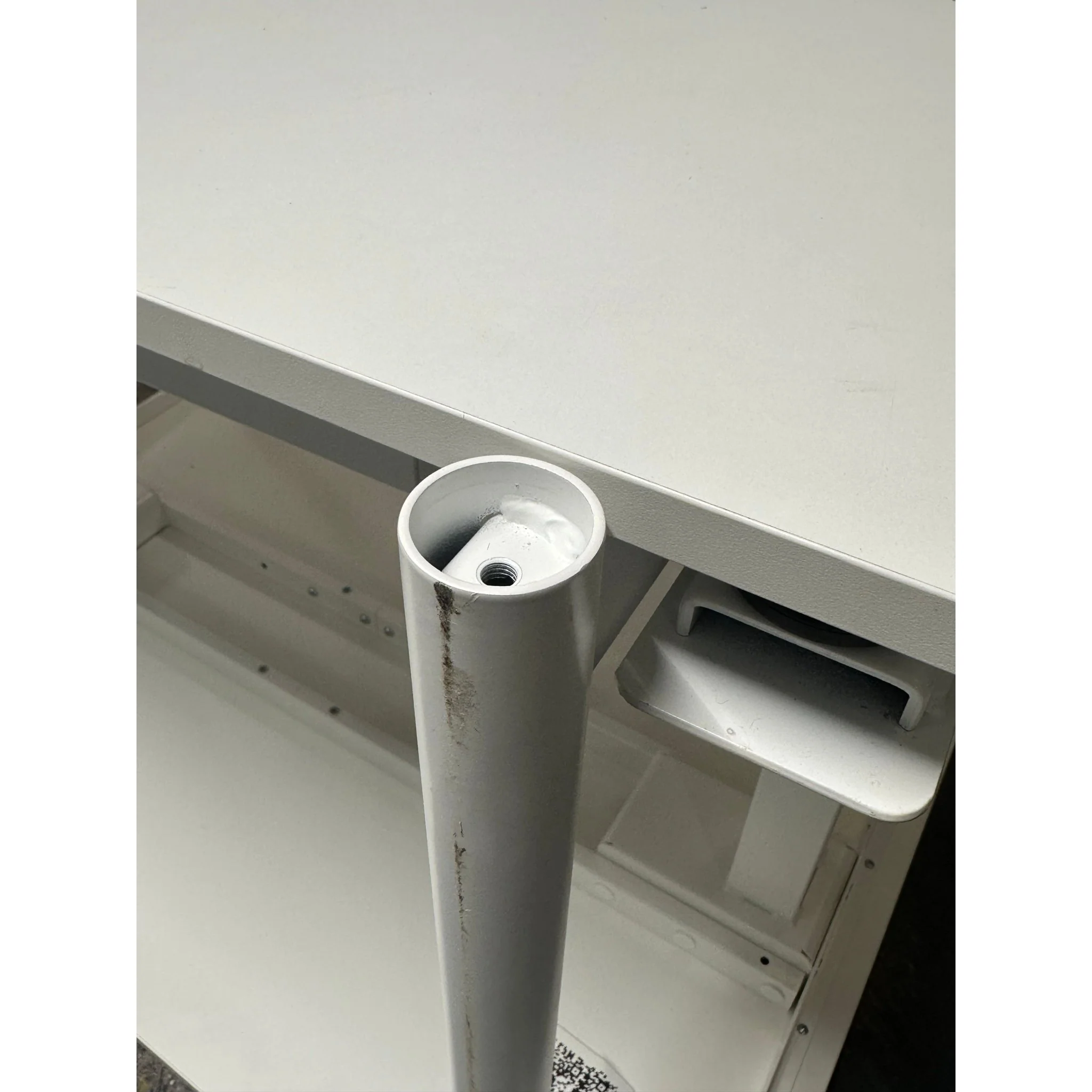 Skrivebord 120x75 cm, hvit laminat - Image 8