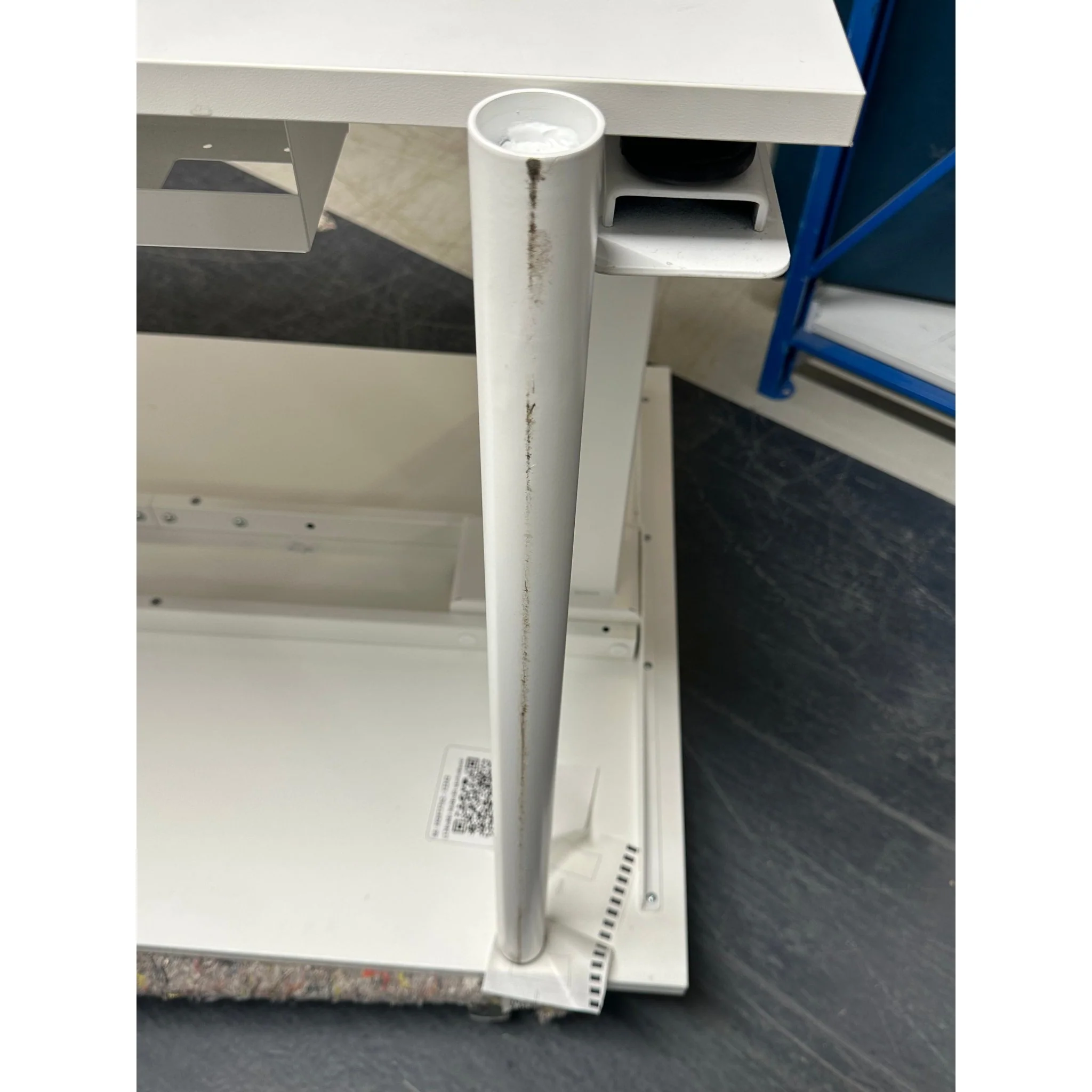 Skrivebord 120x75 cm, hvit laminat - Image 9