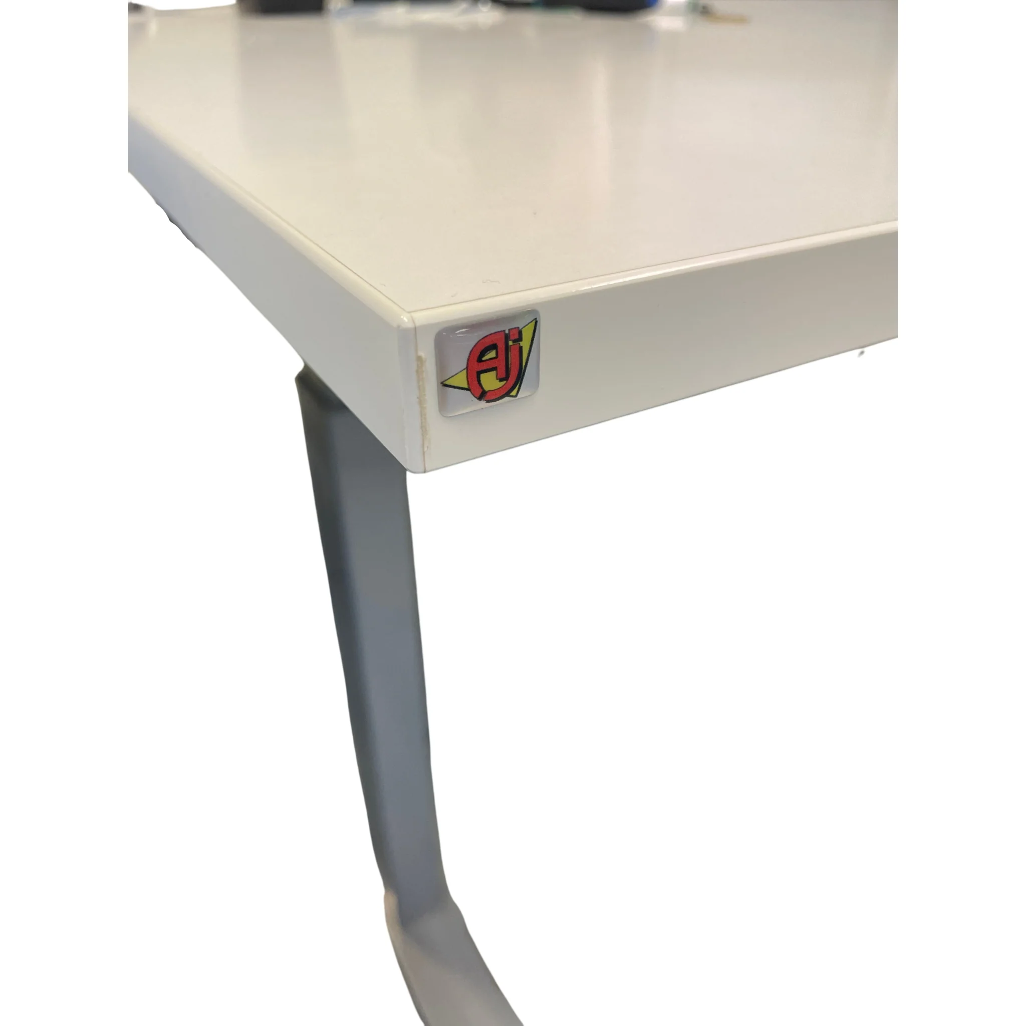 Skrivebord FLEXUS Hev/senk, rett, L1600 B800 mm, sĂžlv understell, hvit - Image 5