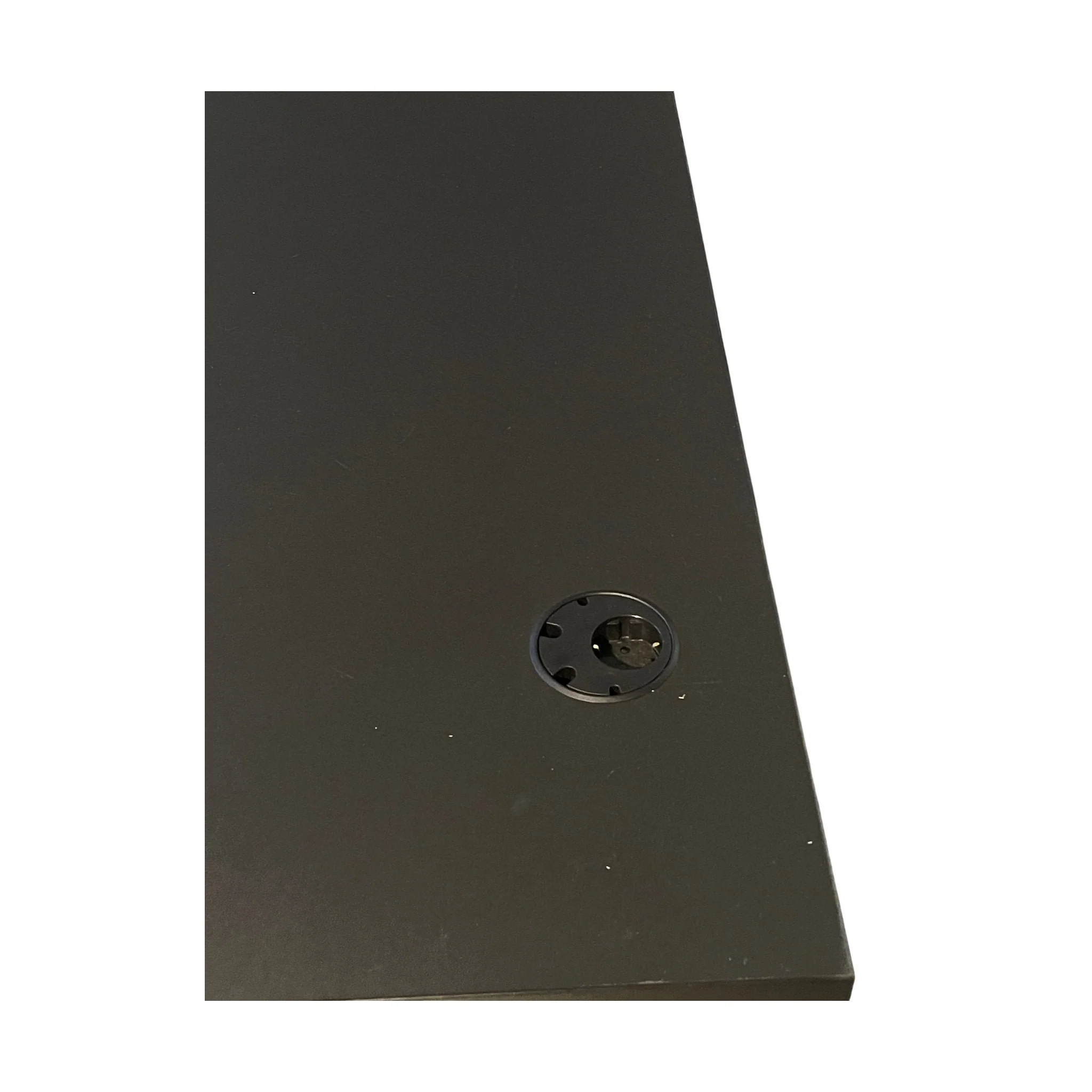 Skrivebord fra EFG Izi, svart MDF, 140x80 cm - Image 3