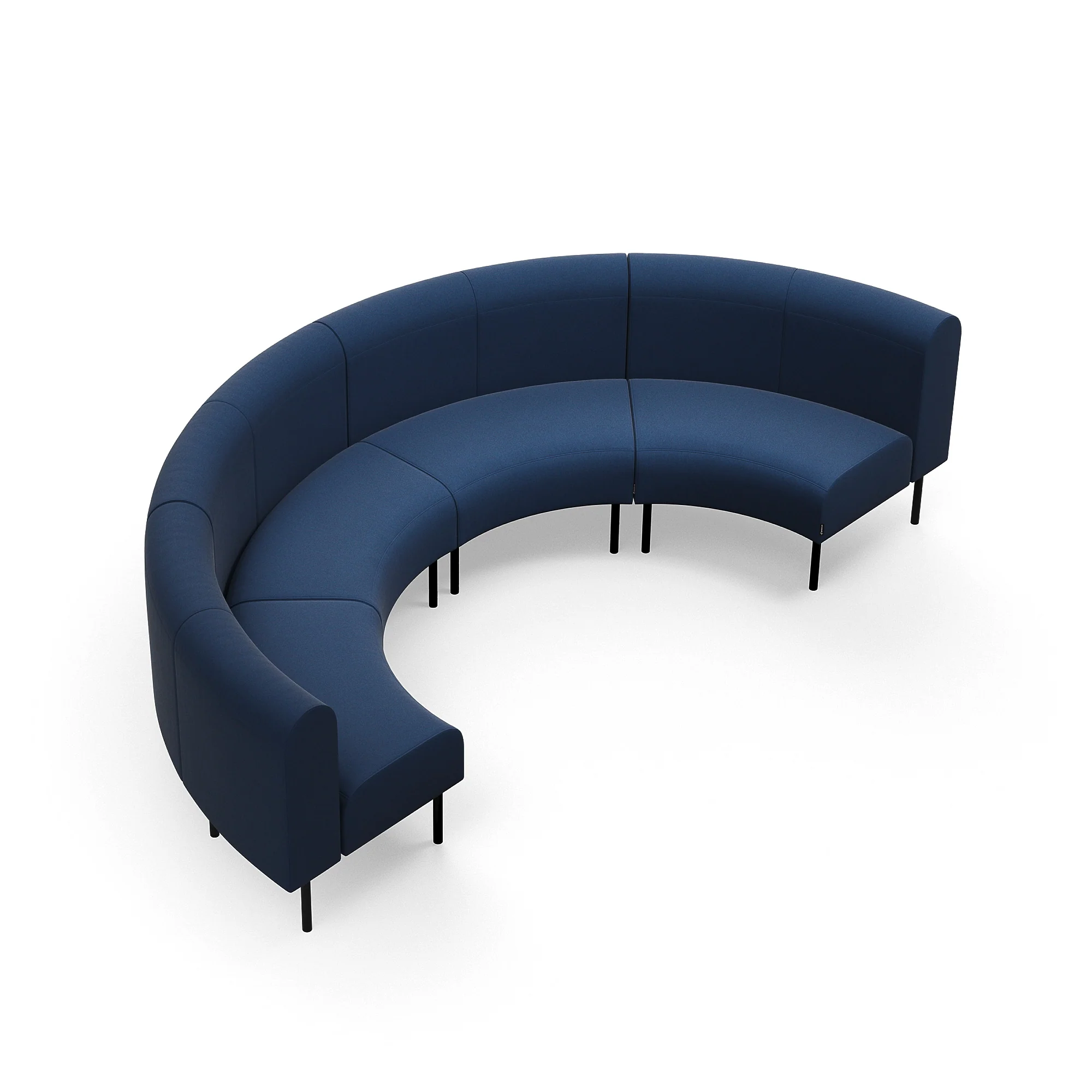 Sofa VARIETY, halvsirkel, KUN 2 STK MODULER, stoff Pod CS, marineblå fra AJ Produkter - Image 3