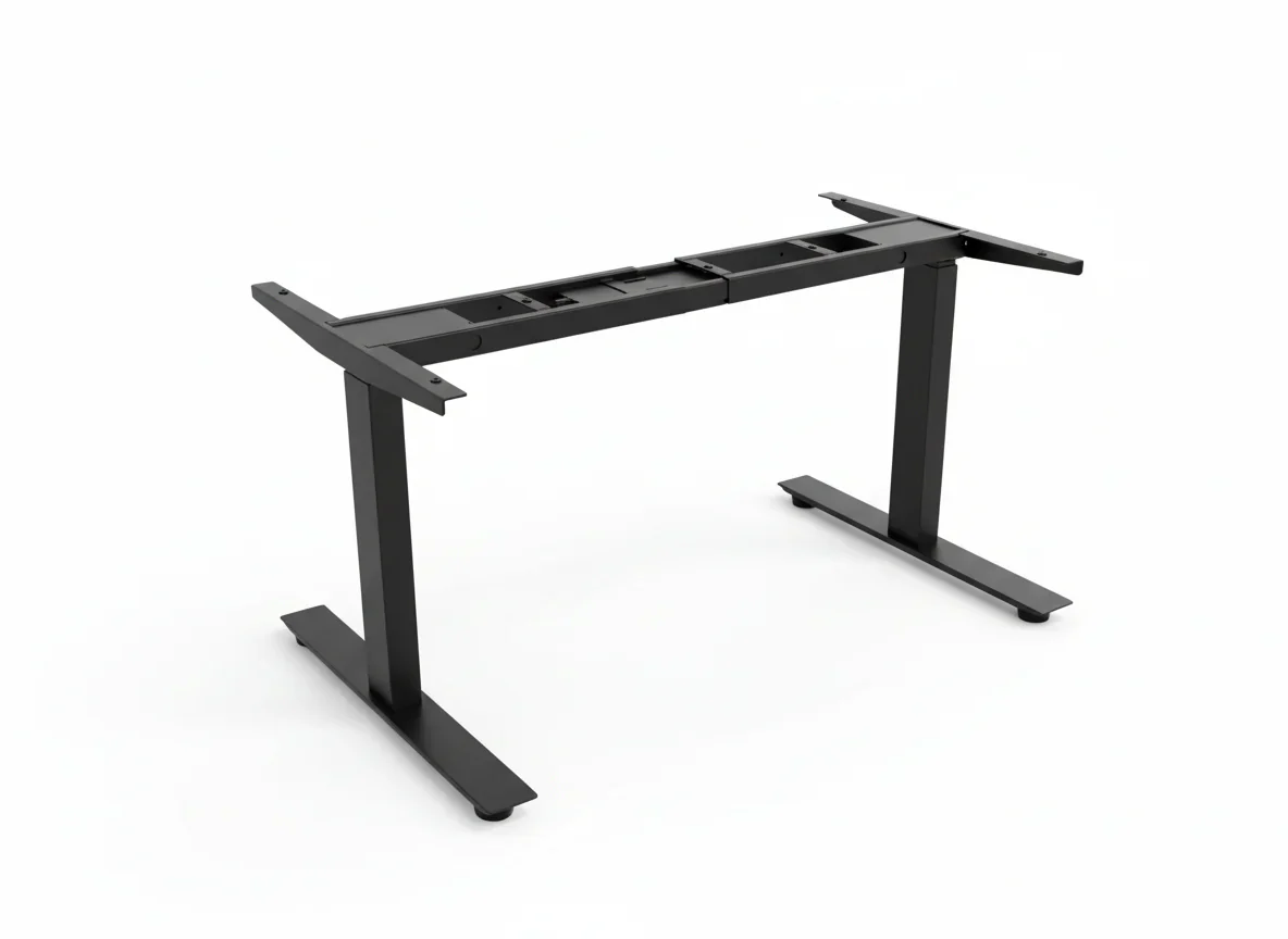 155cm Sort elektrisk hev/senk understell