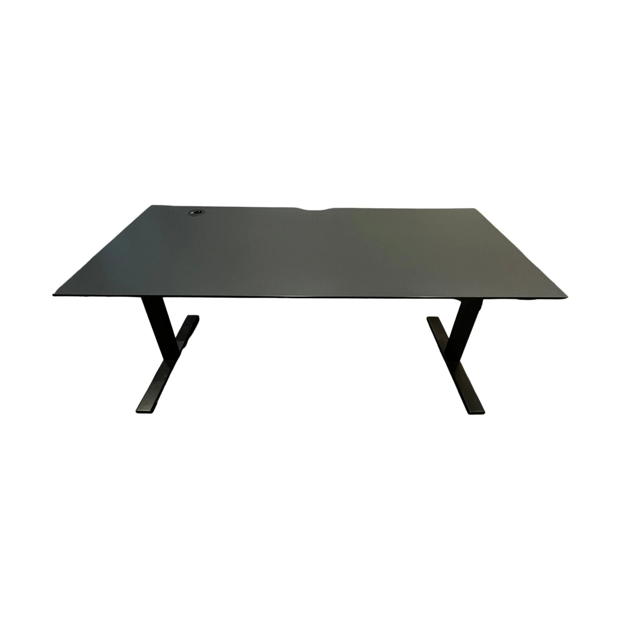 Svart elektrisk hev/senk skrivebord, 180x80 cm