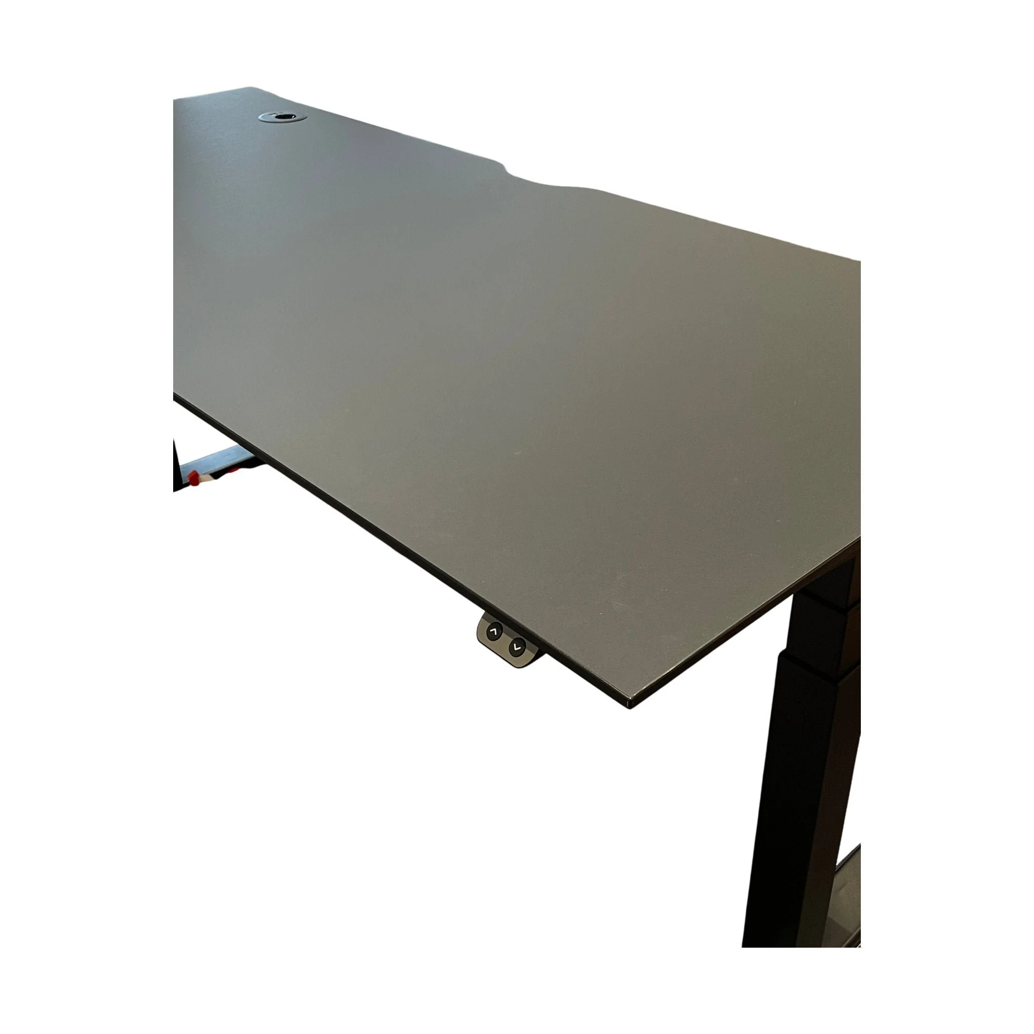 Svart elektrisk hev/senk skrivebord, 180x80 cm - Image 2