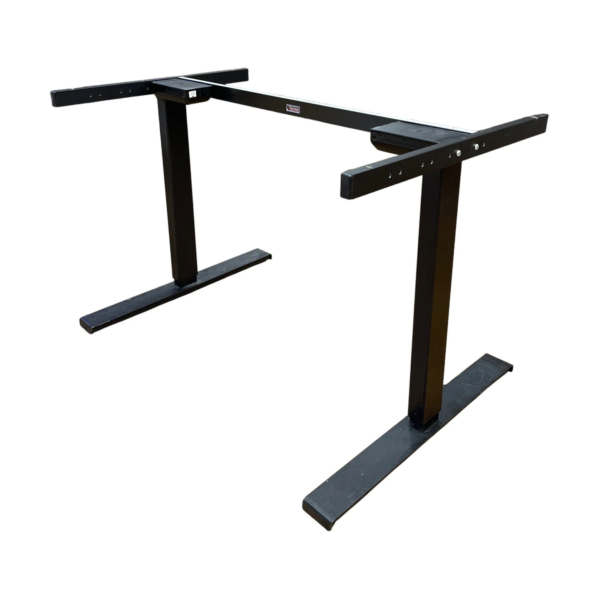 Svart elektrisk hev/senk understell fra Kontor konsult, 105x70 cm - Image 2