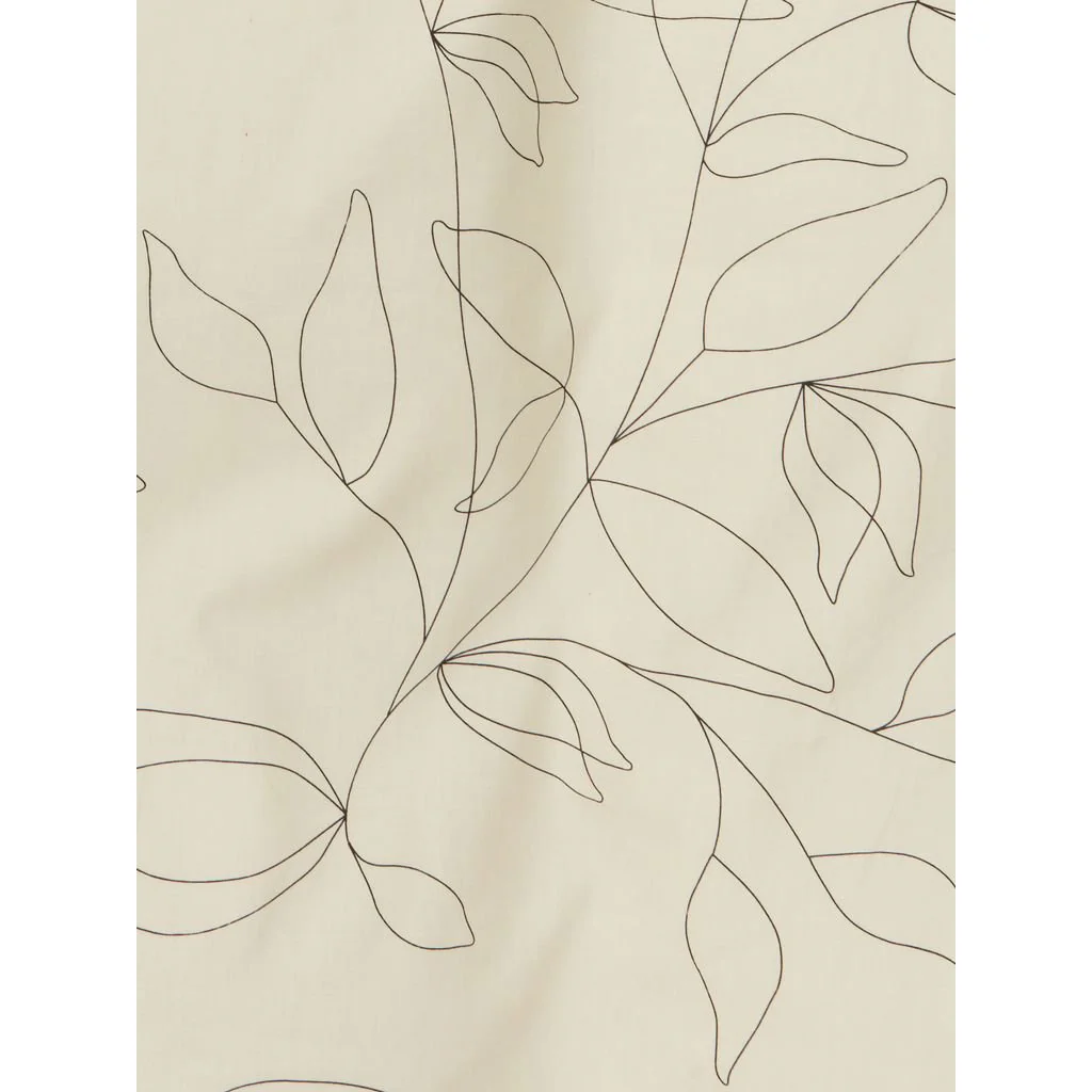 SVEA sengetøy, 100% bomull, offwhite, blomsterdesign - Image 3