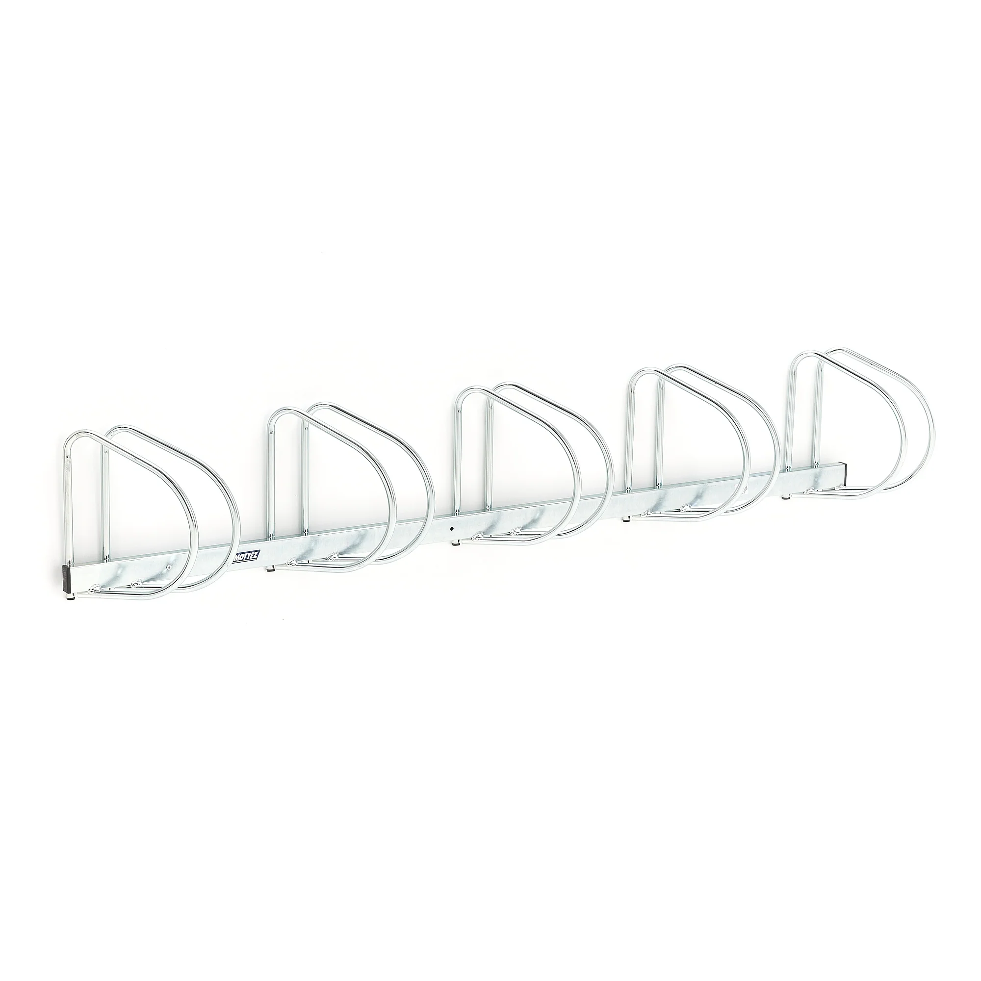 Sykkelstativ BERNARD, 5 plasser, 45° vinkel, B2000 D280 H320 mm