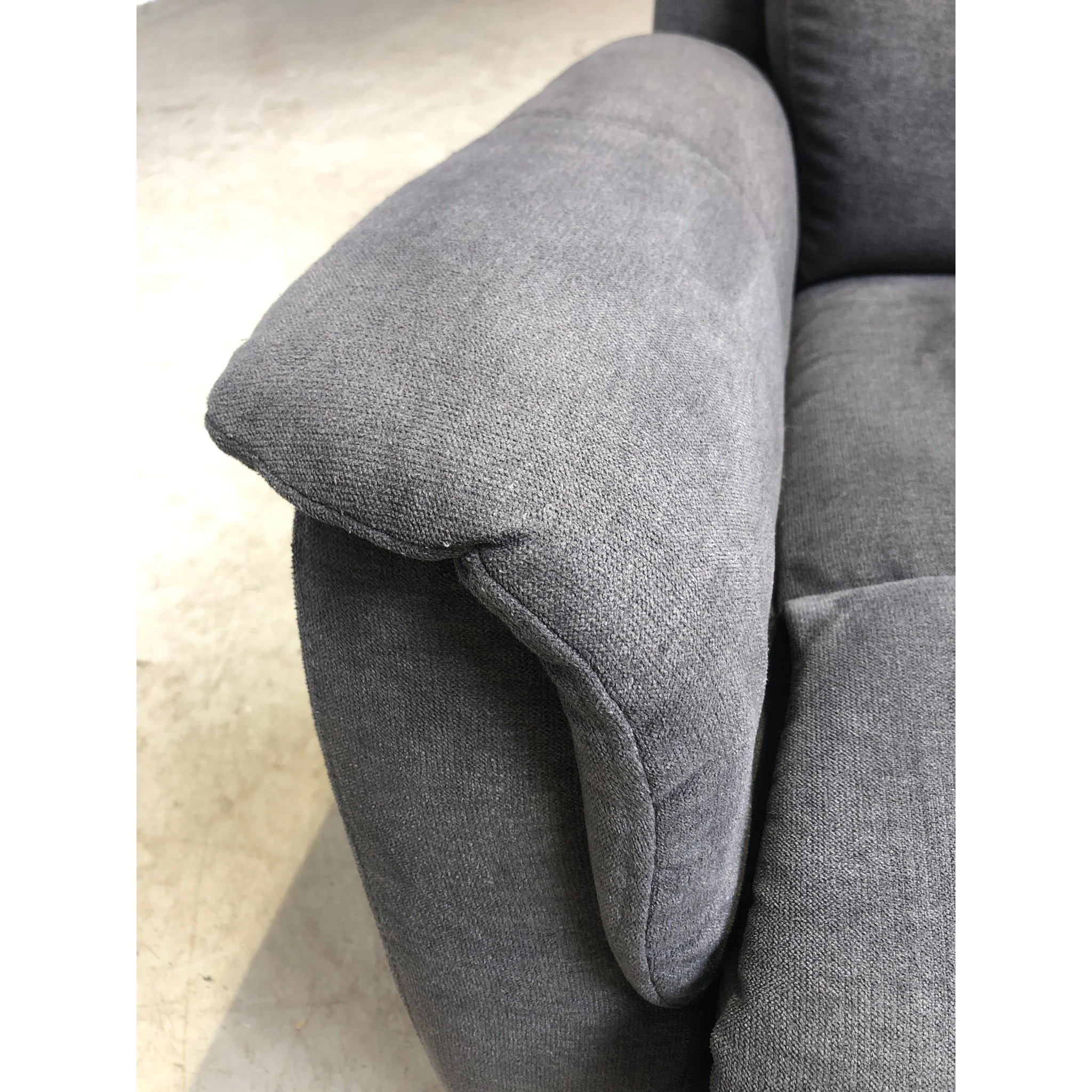 Tornio lenestol fra A-Møbler, grått tekstil, svingbar, recliner - Image 3