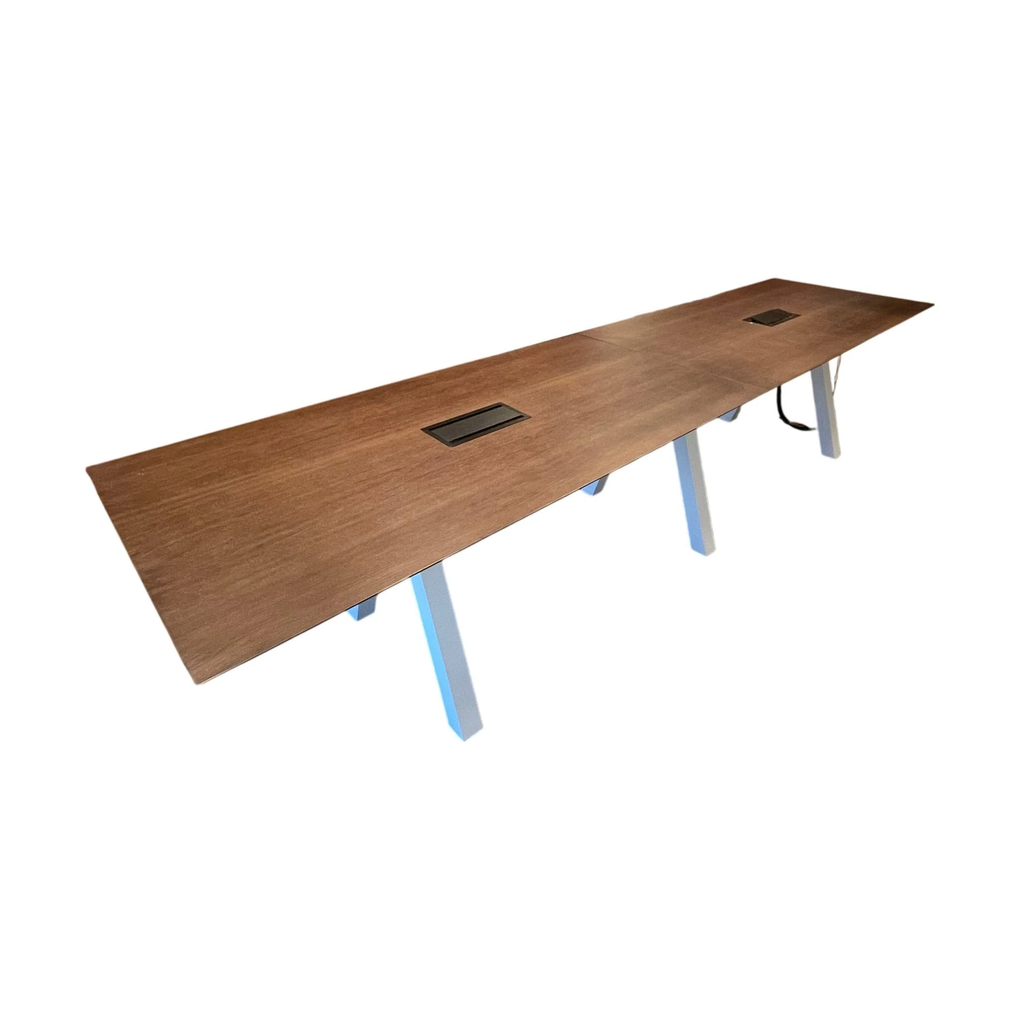 Trefarget møtebord, 360x90 cm - Image 4