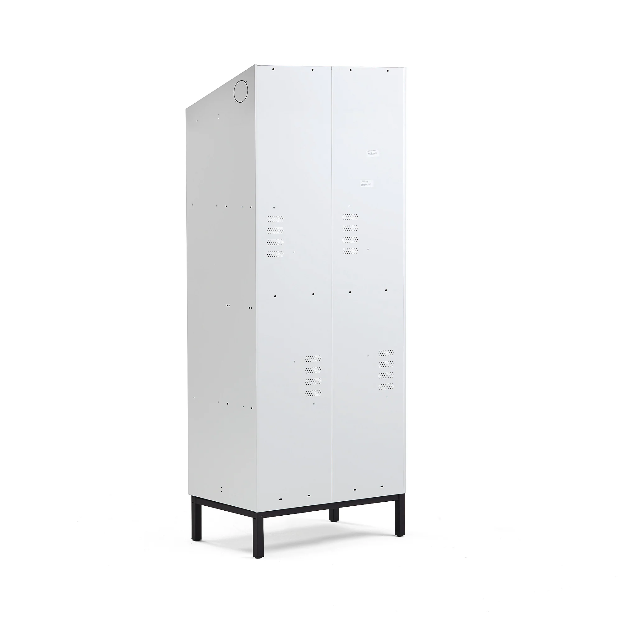 Z-skap CLASSIC, benstativ, 2 seksjoner, 4 dører, H2100 B800 D550 mm, svart - Image 3